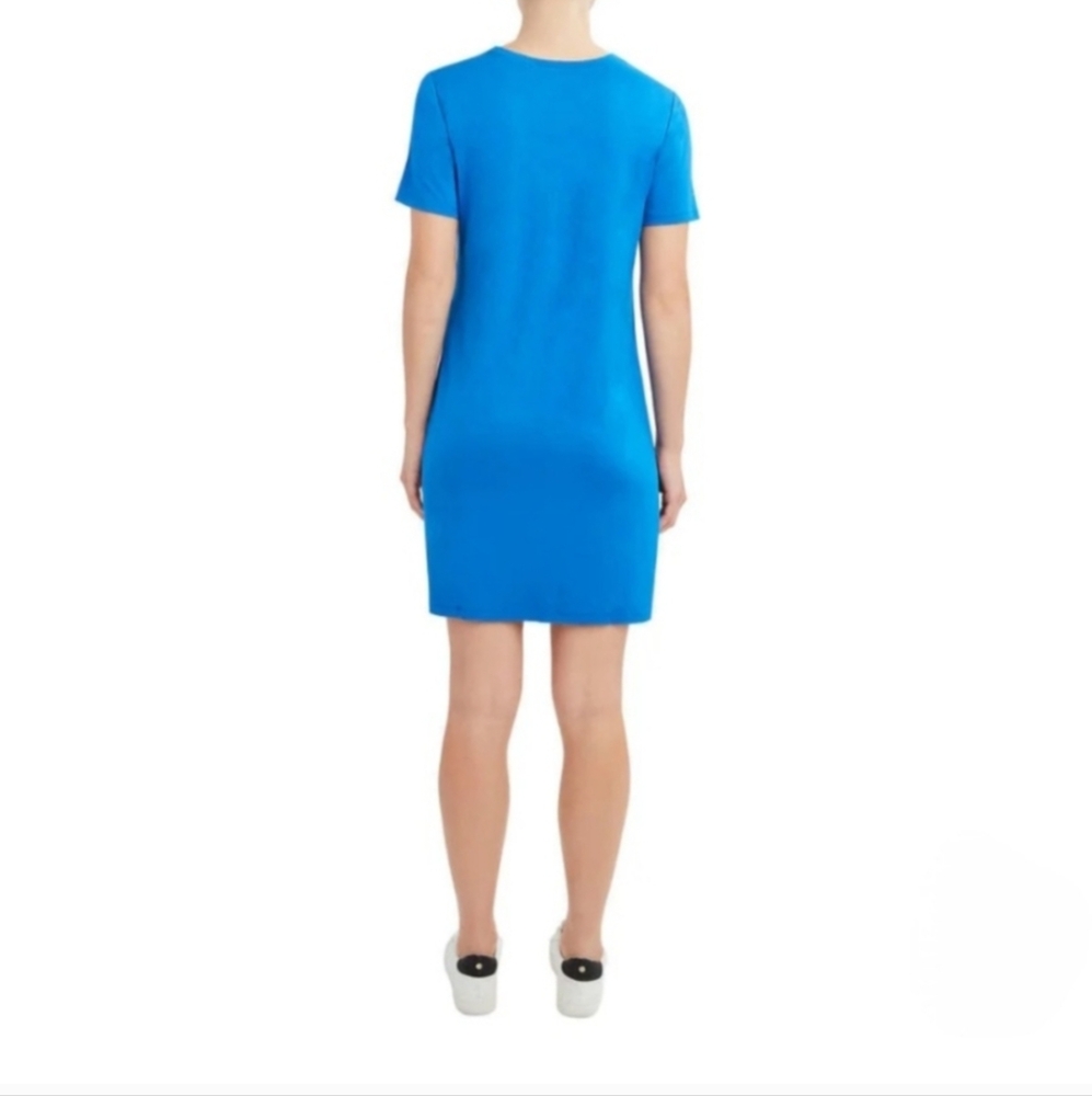 BCBGeneration TShirt Dresses 1 Solid Blue & 1 Grey/White Striped Women's medium - Picture 3 of 16